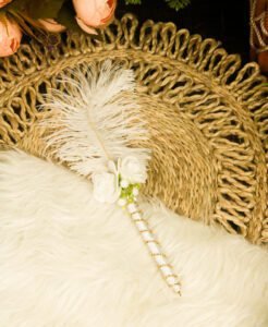 Elegant Golden Feather Pen for Wedding & Nikah Signing | Luxury Gift Pen (Copy) (Copy)