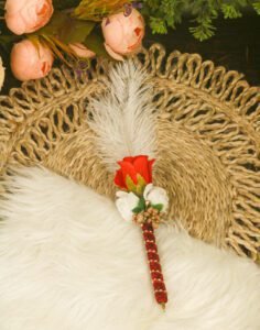 Elegant Golden Feather Pen for Wedding & Nikah Signing | Luxury Gift Pen